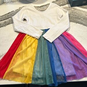 Hanna Andersson Size 5 Rainbow Dress!